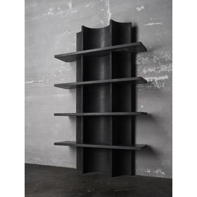 Arcaica Bookcase in Lava Stone Marble by Bufalini Marmi For Sale - Image 6 of 8