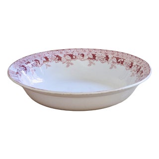 19th Century French Mûrier Collection Salad Bowl from St Amand For Sale