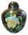 Extra-Large Mid-Century Chinese Cloisonné Ginger Jar With Detailed Chrysanthemum and Plum Flower Motifs For Sale