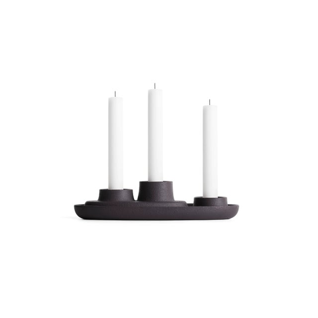 Aye Aye! Candleholder with 3 Funnels in Black by etc.etc. for Emko For Sale - Image 4 of 5