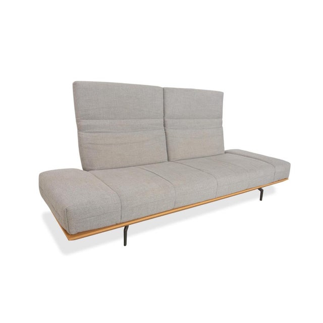 HS.420 2-Seater Sofa and Ottoman in Fabric and Wood from Hülsta, Set of 2 For Sale - Image 9 of 18