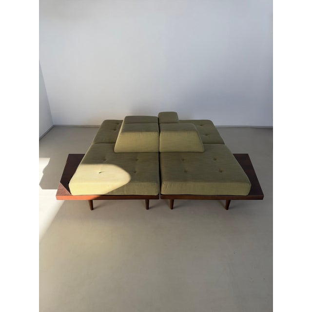 Mid-Century Modern Vintage Italian Modular Living Room Sofa, 1970s, Set of 4 For Sale - Image 3 of 8