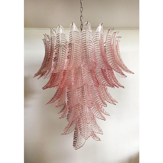 Murano Leaves Chandelier, 1980s For Sale - Image 6 of 15