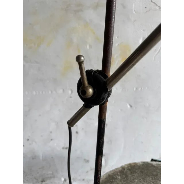 Vintage Industrial Black Screw-On Lamp, 1950s For Sale - Image 6 of 10