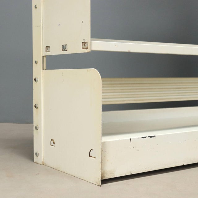 Metal Vintage Bookcase in Metal, 1970s For Sale - Image 7 of 11