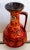 Orange Ceramic Vase from Bay Keramik, 1970s For Sale - Image 4 of 4