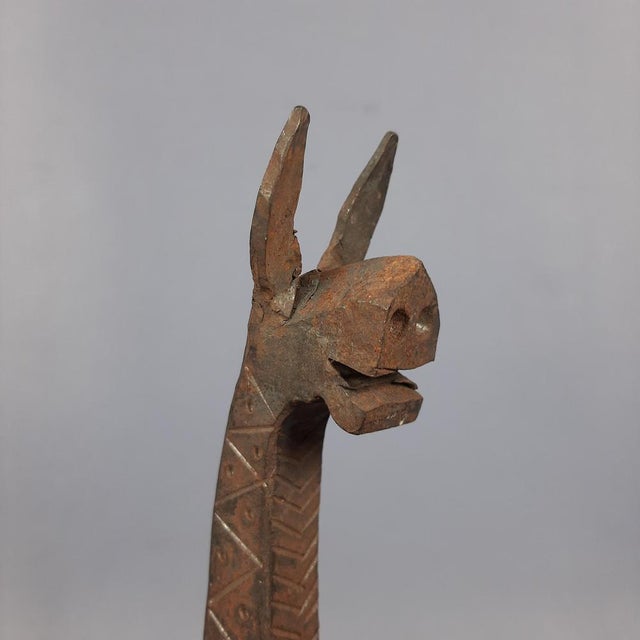 Wrought Iron Horse Hook Medieval Griffin Siena Sculpture by Simon Saronni For Sale - Image 13 of 16