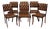 Chesterfield Leather Dining Chairs, Set of 6 For Sale
