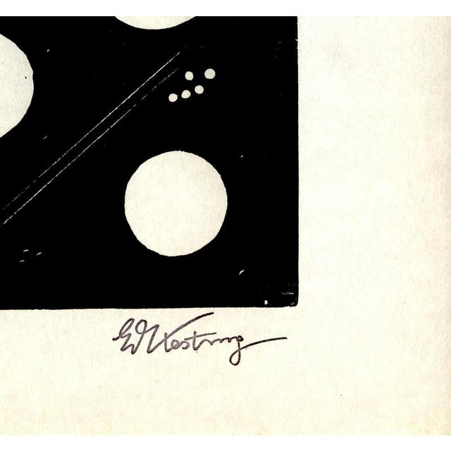 Edmund Kesting, Game of Circles, 1966, Linocut, Paper For Sale - Image 4 of 5