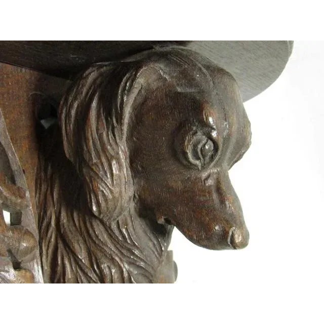 Antique Black Forest King Charles Spaniel Wall Shelf For Sale - Image 9 of 12
