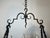 Metal 1940s Gothic Style 8 Light Round Wrought Iron Chandelier For Sale - Image 7 of 12