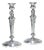 Silver-Plated Candlesticks, 19th Century, Set of 2 For Sale