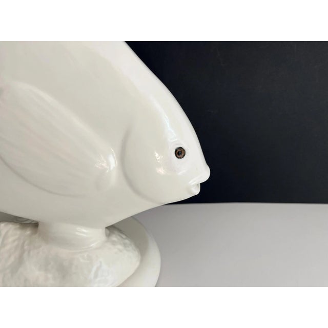 1970s Ceramic Fish Lamp For Sale - Image 9 of 18