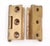 Pair of Vintage 3.5 X 4 In. Offset Bifold Brass Door Hinges For Sale - Image 4 of 4