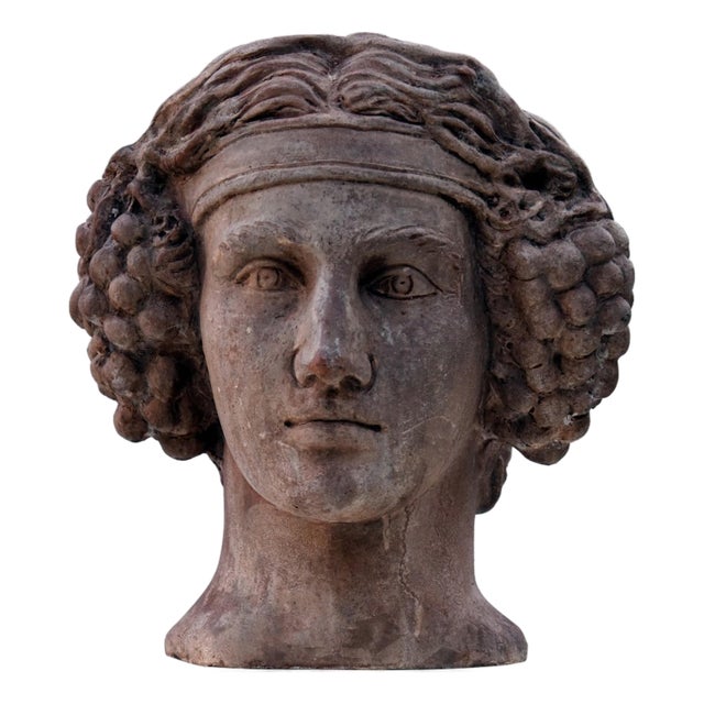 Roman Terracotta Bacchus Figurine, 1900s For Sale