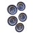 Antique Blue Willow Shallow Bowls - Set of 5 For Sale