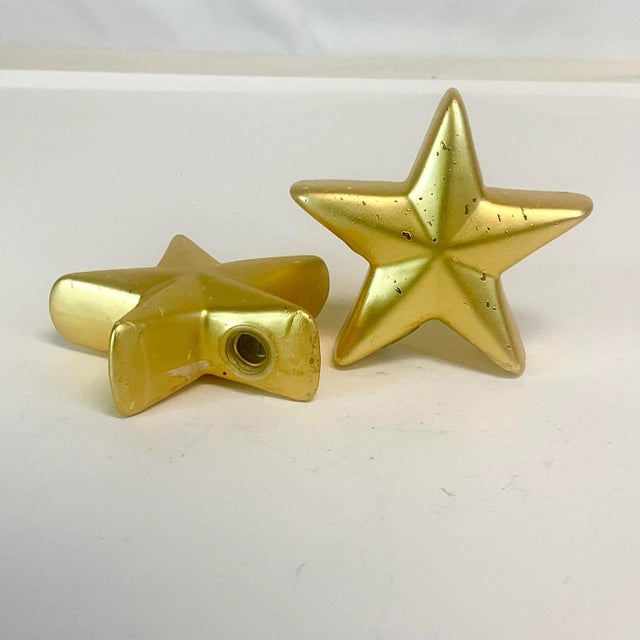1980s Postmodern Hollywood Regency Boho Chic Star Salt and Pepper Shakers - A Pair For Sale - Image 6 of 7