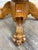 Wood Vintage 48 Inch Round Quarter Sawn Oak Lion Paw Claw Foot Pedestal Dining Table For Sale - Image 7 of 16