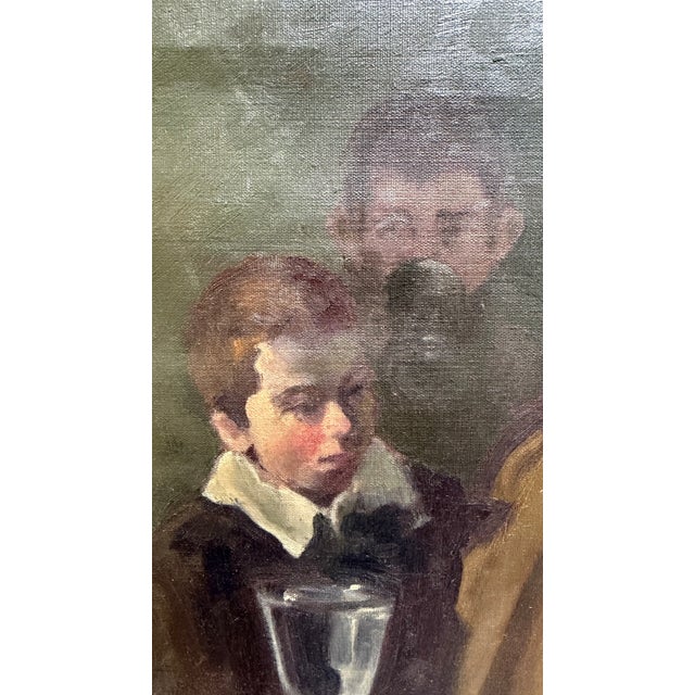 Wood After Diego Velázquez (1599–1660) — Hand-Painted Oil Copy, Signed & Dated 1964 For Sale - Image 7 of 10