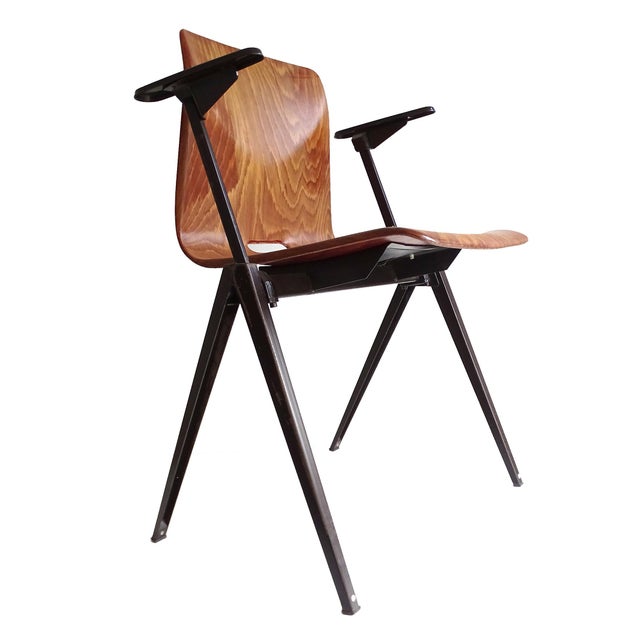 Vintage Plywood Armchairs from Galvanitas, Set of 6 For Sale - Image 10 of 18