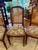 Brown 1970s French Louis XVI Walnut Cane Back Dining Chairs Set of 6 For Sale - Image 8 of 12