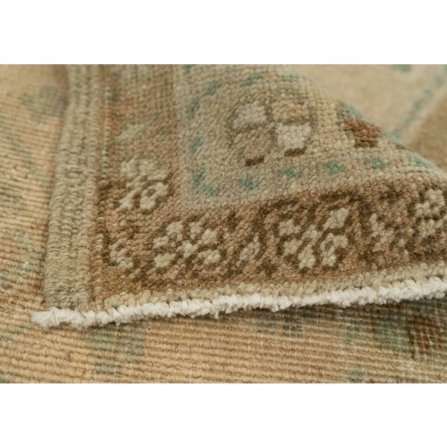 Turkish Mini Rug Oriental Hand Knotted Vintage Rug 1'10" x 3' #21091 For Sale In Houston - Image 6 of 8