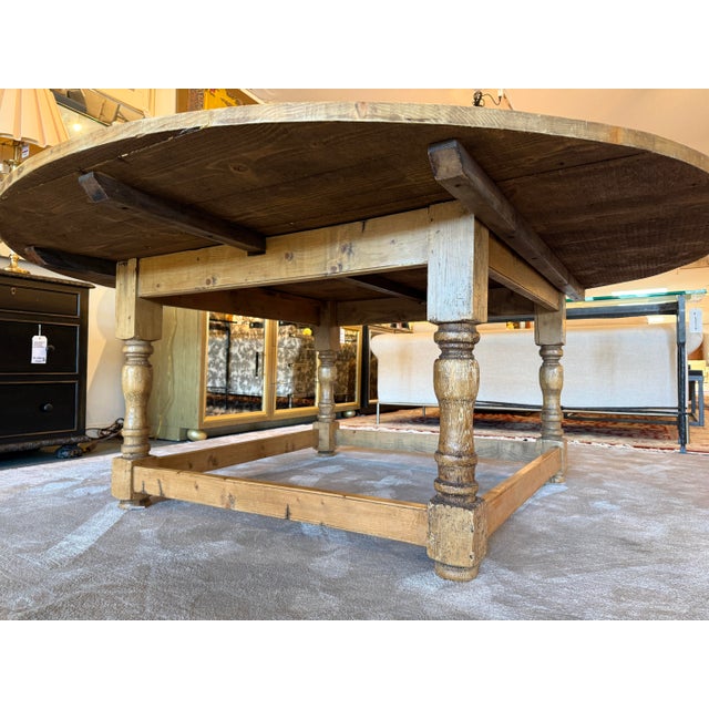 Irish Pine Wood Display/Dining Table, 78 Inches For Sale - Image 12 of 12