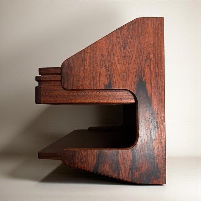 Wall-Mounted Nightstand in Rosewood from Østergaard, Denmark, 1960s For Sale - Image 6 of 11