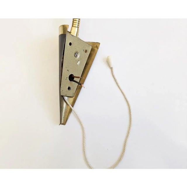 Metal Wall Lamp Swan Neck, Germany, 1950s For Sale - Image 7 of 11