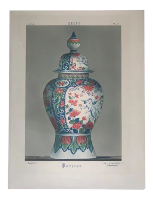 French Ginger Jar Chromolithograph