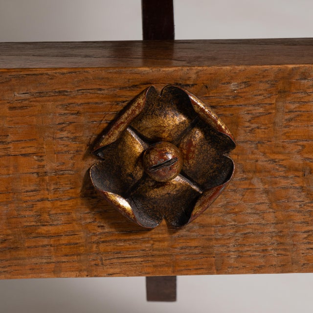 1960s Spanish Table with Iron Accents For Sale In Greensboro - Image 6 of 15
