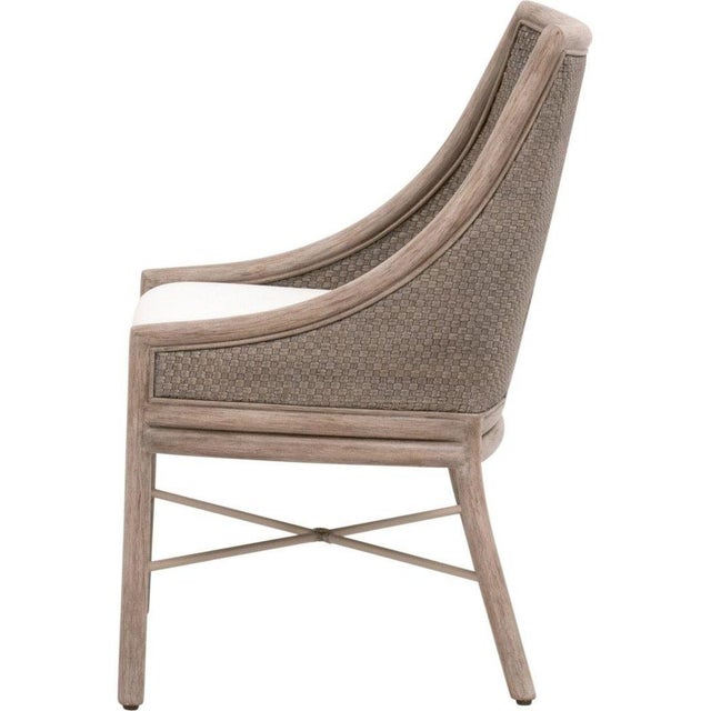 Wood Essentials For Living Adamo Performance Fabric Armless Dining Chair - Set of 2 For Sale - Image 7 of 9
