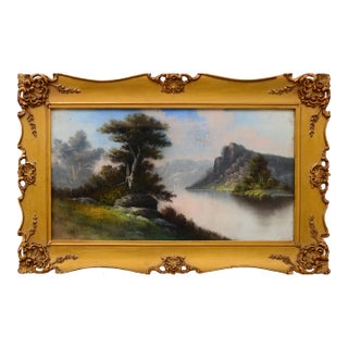 Early 20th Century Tonalist Pastel Landscape by William Henry Chandler For Sale