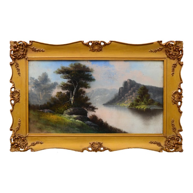 Early 20th Century Tonalist Pastel Landscape by William Henry Chandler For Sale