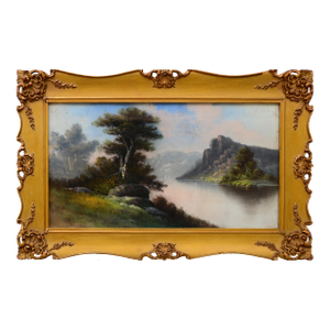 Early 20th Century Tonalist Pastel Landscape by William Henry Chandler