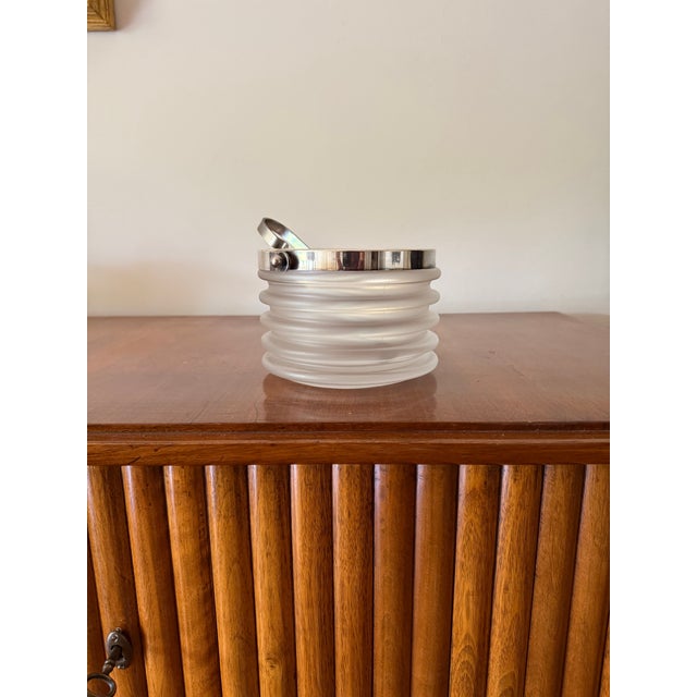 1970s 1970s Space Age "Onde" Series Crystal Ice Bucket, Sergio Asti, Arnolfo Di Cambio For Sale - Image 5 of 6
