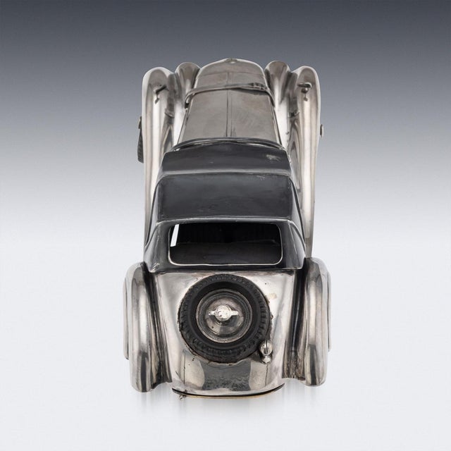 1960s Vintage Silver BMW 328 Roadster Model Car, 1960s For Sale - Image 5 of 18