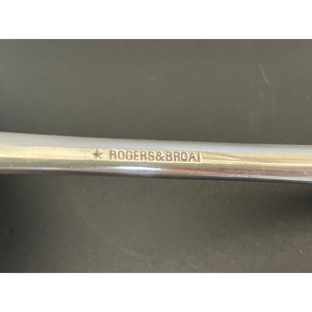 Rogers & Bro A1 Savoy 1892 Silverplate Solid Oyster Ladle For Sale In Las Vegas - Image 6 of 8