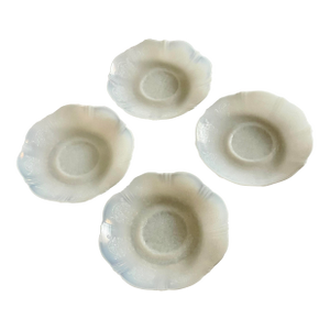 Early 20th Century “American Sweetheart” Translucent Plates- Set of Four