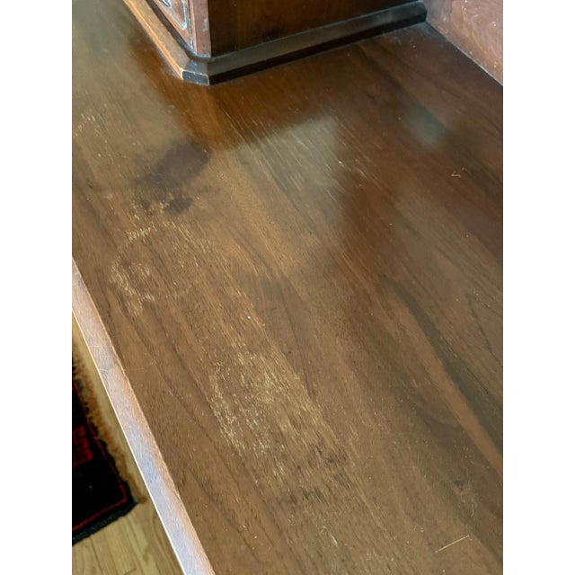 American Victorian Walnut Chest With Carved Detail, Davis Cabinet Company For Sale - Image 9 of 17