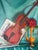 1960's Mid-Century G. Koloff Violin & Rose Still Life Painting – Framed For Sale In Miami - Image 6 of 12
