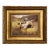 English Setters Print on Canvas in Wide Antiqued Gold Frame- an 8" X 10" Framed to 14" X 16" For Sale