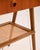 Wood Scandinavian Teak Bedside Table with Rattan Shelf, 1950s For Sale - Image 7 of 13