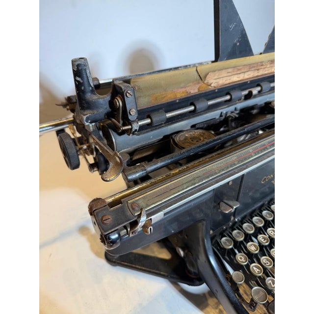 Black Vintage Continental Rapidus Typewriter For Sale - Image 8 of 13