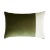 Green and White Double Rectangle Pillow from Lo Decor For Sale