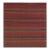 Mid Century Modern Multicolor Stripe Turkish Decorative Kilim Wool Square Rug For Sale