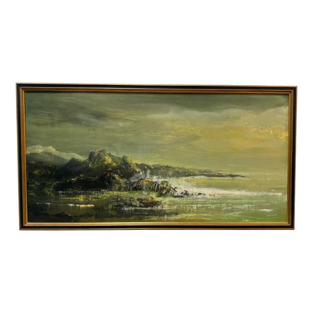 Circa 1964 Nan S. Fowler Original Oil Painting on Masonite For Sale