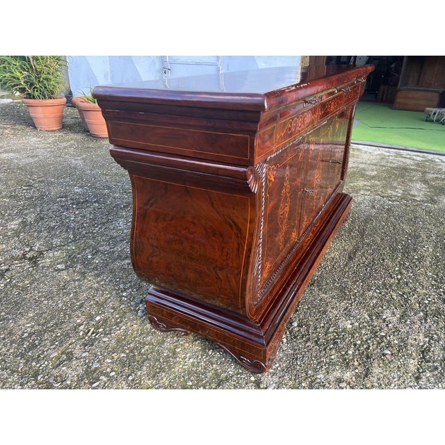 Sideboard in Walnut Burl, 1890s For Sale - Image 17 of 18