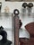 French Brutalist Side Chair in Carved Oak, 1960s For Sale - Image 6 of 9