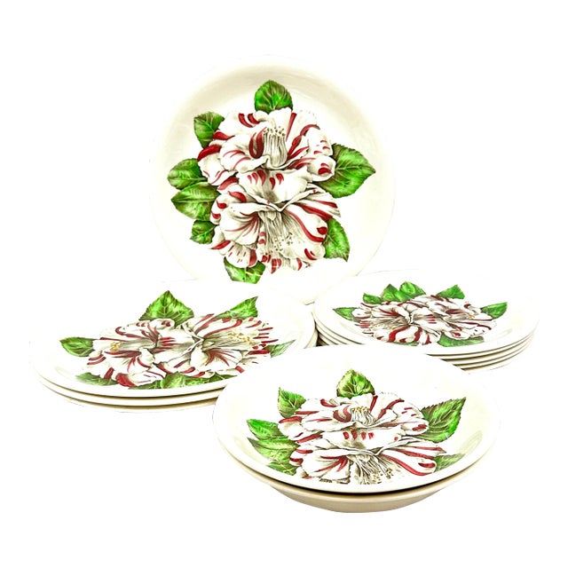 Vintage Johnson Bros. Camellia Plates For Sale